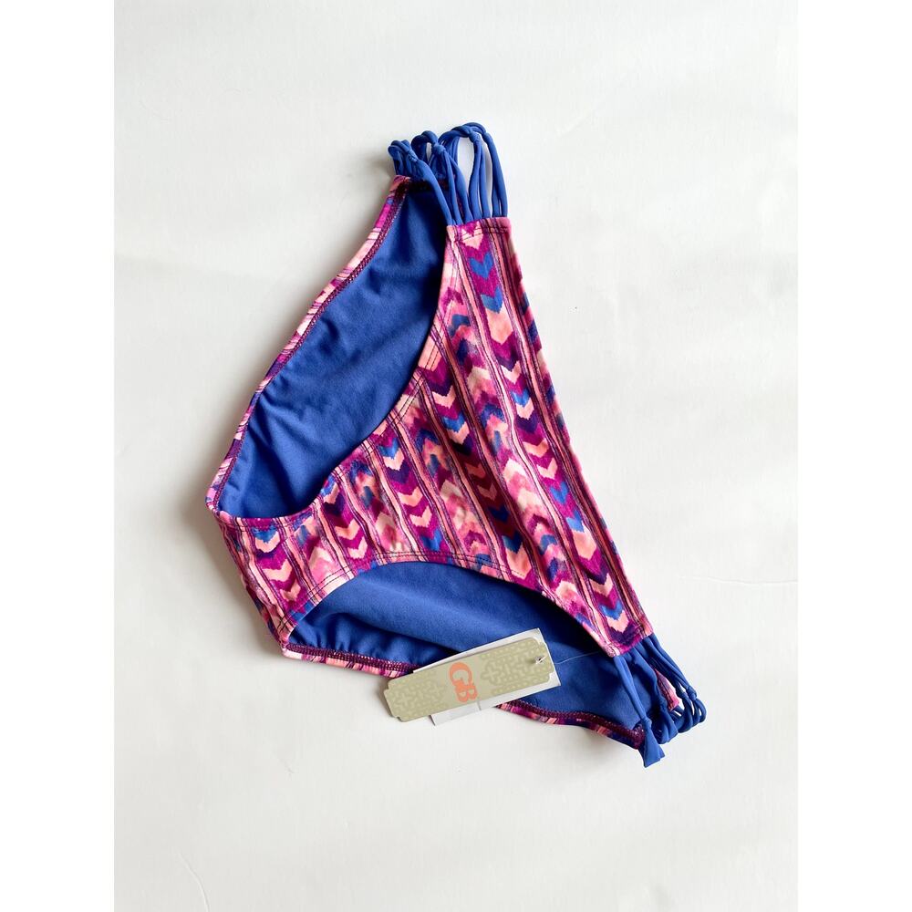Gianni Bini Arrow Side Strap Bikini Bottom Wine Large